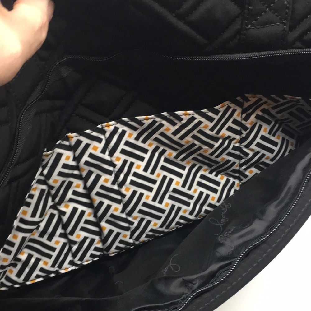 Vera Bradley Black Quilted Laptop Bag - Picture 4 of 15